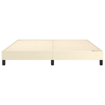 Struttura Letto a Rete a Molle Crema 160x200 cm in Similpelle | homemem39