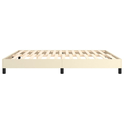 Struttura Letto a Rete a Molle Crema 160x200 cm in Similpelle | homemem39