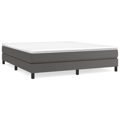 Struttura Letto a Rete a Molle Grigio 160x200 cm in Similpelle | homemem39