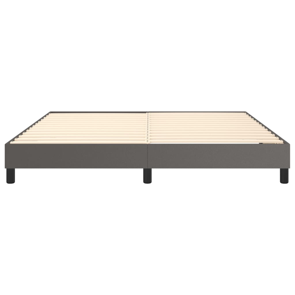 Struttura Letto a Rete a Molle Grigio 160x200 cm in Similpelle | homemem39
