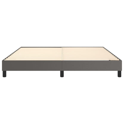 Struttura Letto a Rete a Molle Grigio 160x200 cm in Similpelle | homemem39