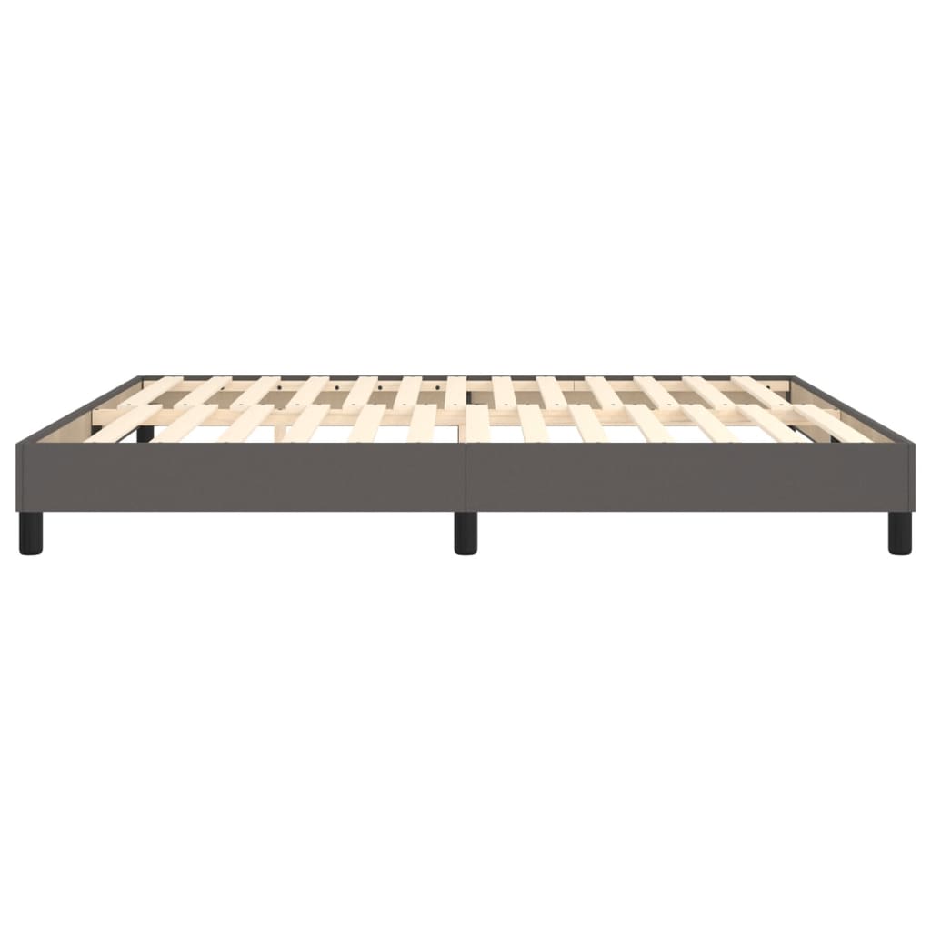 Struttura Letto a Rete a Molle Grigio 160x200 cm in Similpelle | homemem39