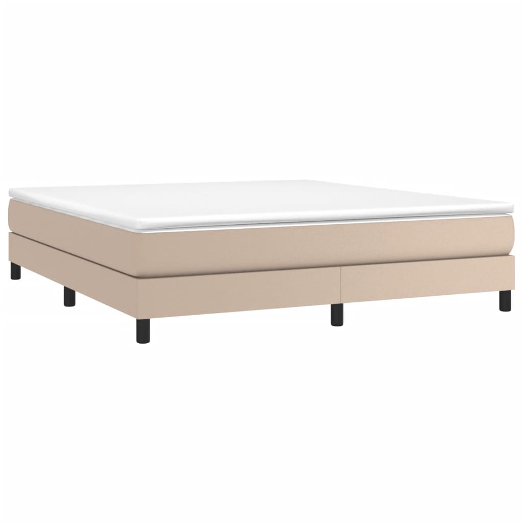 Struttura Letto a Rete a Molle Cappuccino 160x200 cm in Similpelle | homemem39