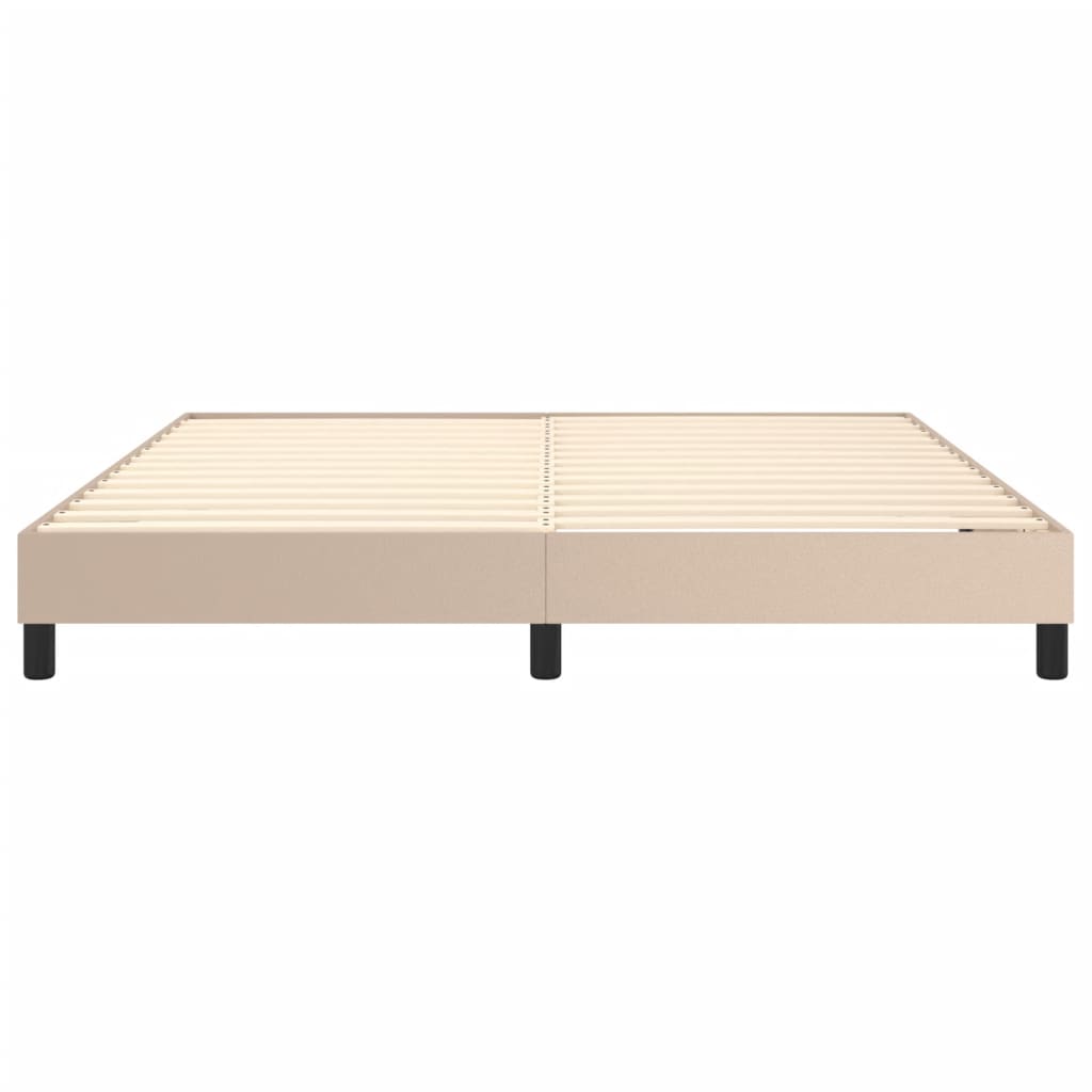 Struttura Letto a Rete a Molle Cappuccino 160x200 cm in Similpelle | homemem39