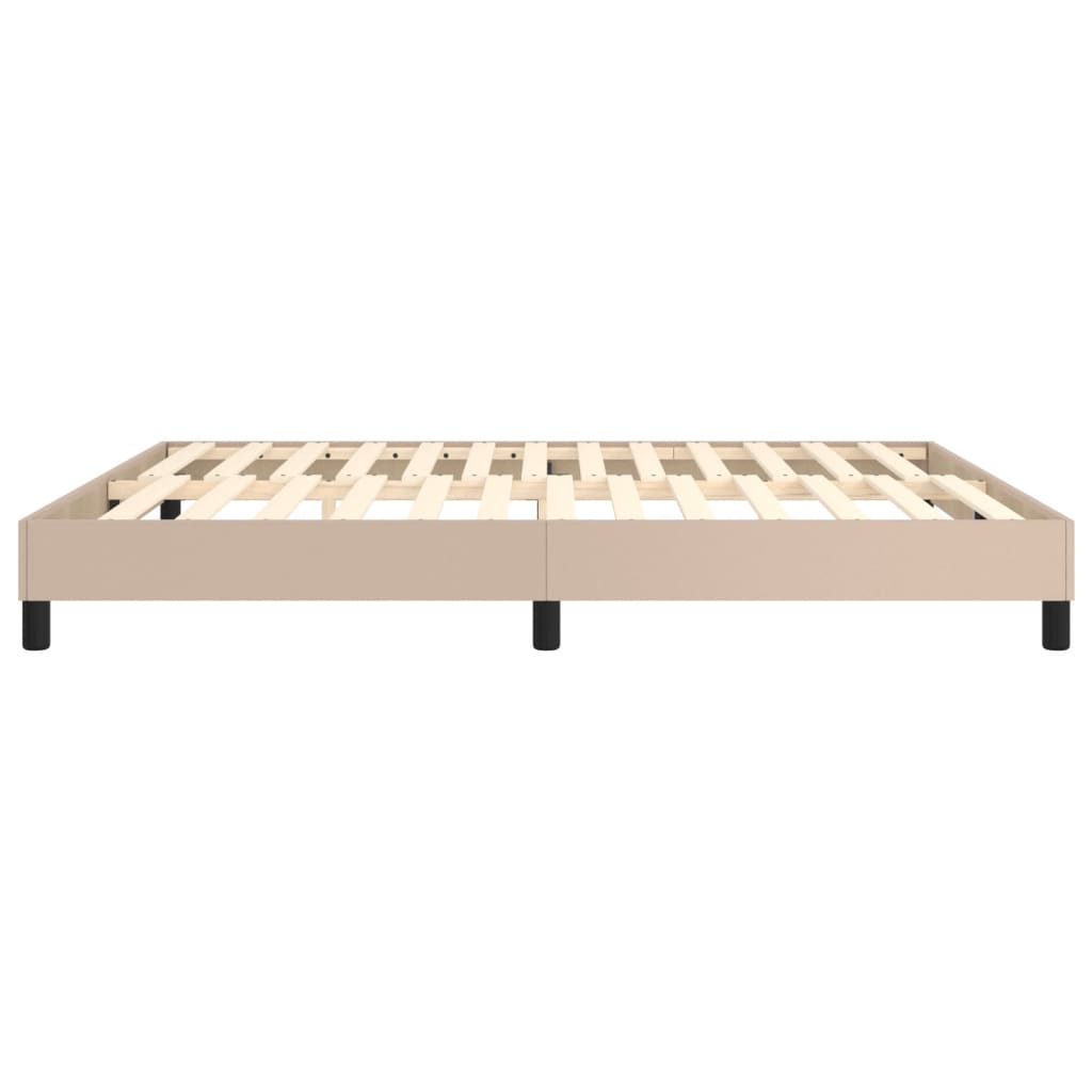 Struttura Letto a Rete a Molle Cappuccino 160x200 cm in Similpelle | homemem39