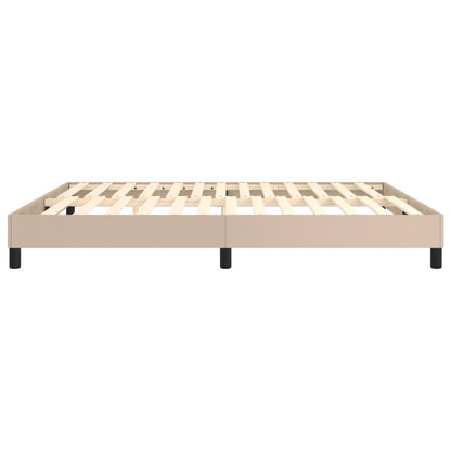 Struttura Letto a Rete a Molle Cappuccino 160x200 cm in Similpelle | homemem39