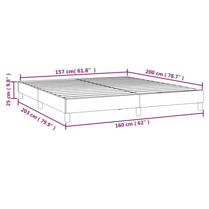 Struttura Letto a Rete a Molle Cappuccino 160x200 cm in Similpelle | homemem39