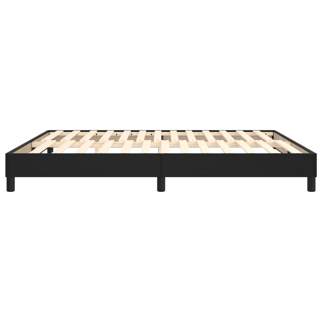 Struttura Letto a Rete a Molle Nero 180x200 cm in Similpelle | homemem39