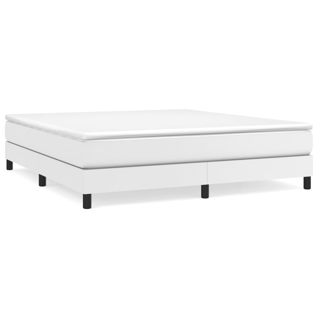 Struttura Letto a Rete a Molle Bianco 180x200 cm in Similpelle | homemem39