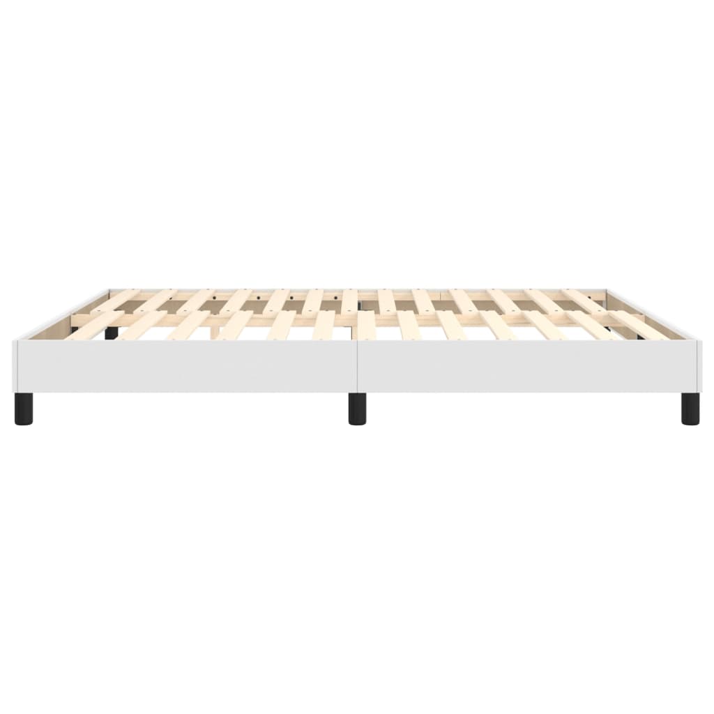 Struttura Letto a Rete a Molle Bianco 180x200 cm in Similpelle | homemem39