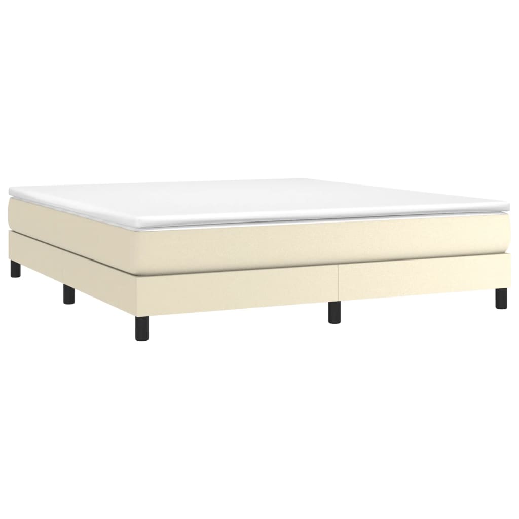 Struttura Letto a Rete a Molle Crema 180x200 cm in Similpelle | homemem39