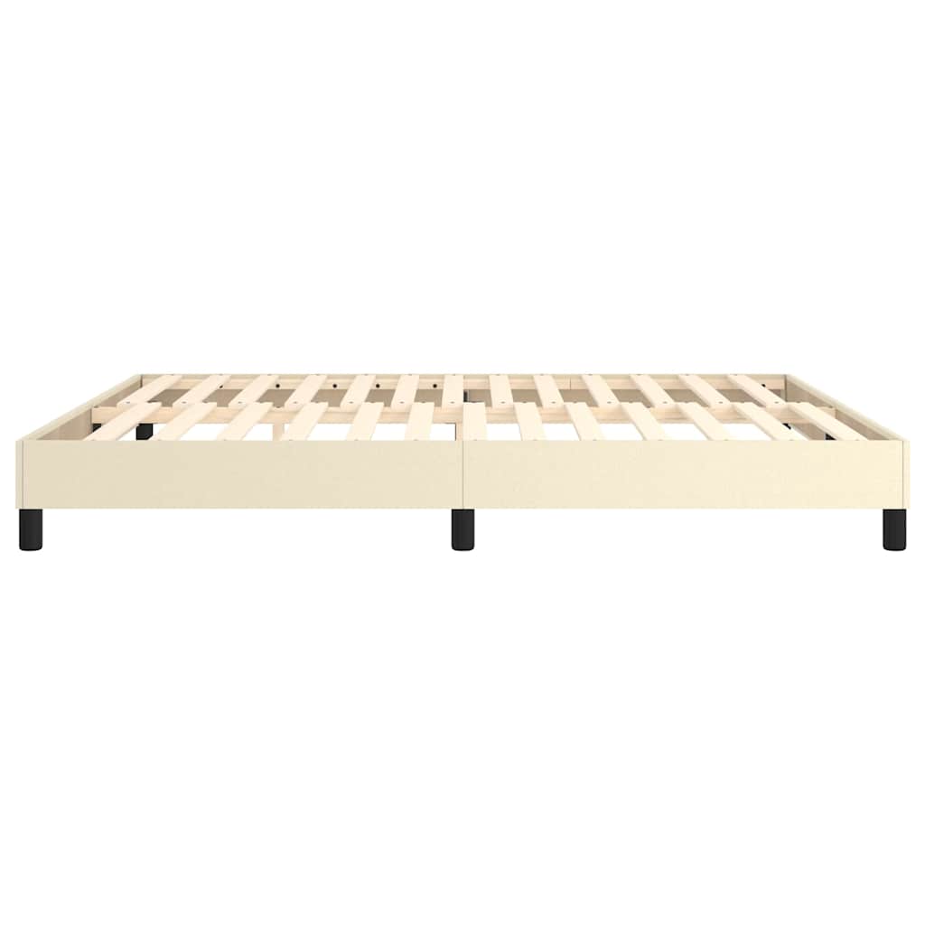 Struttura Letto a Rete a Molle Crema 180x200 cm in Similpelle