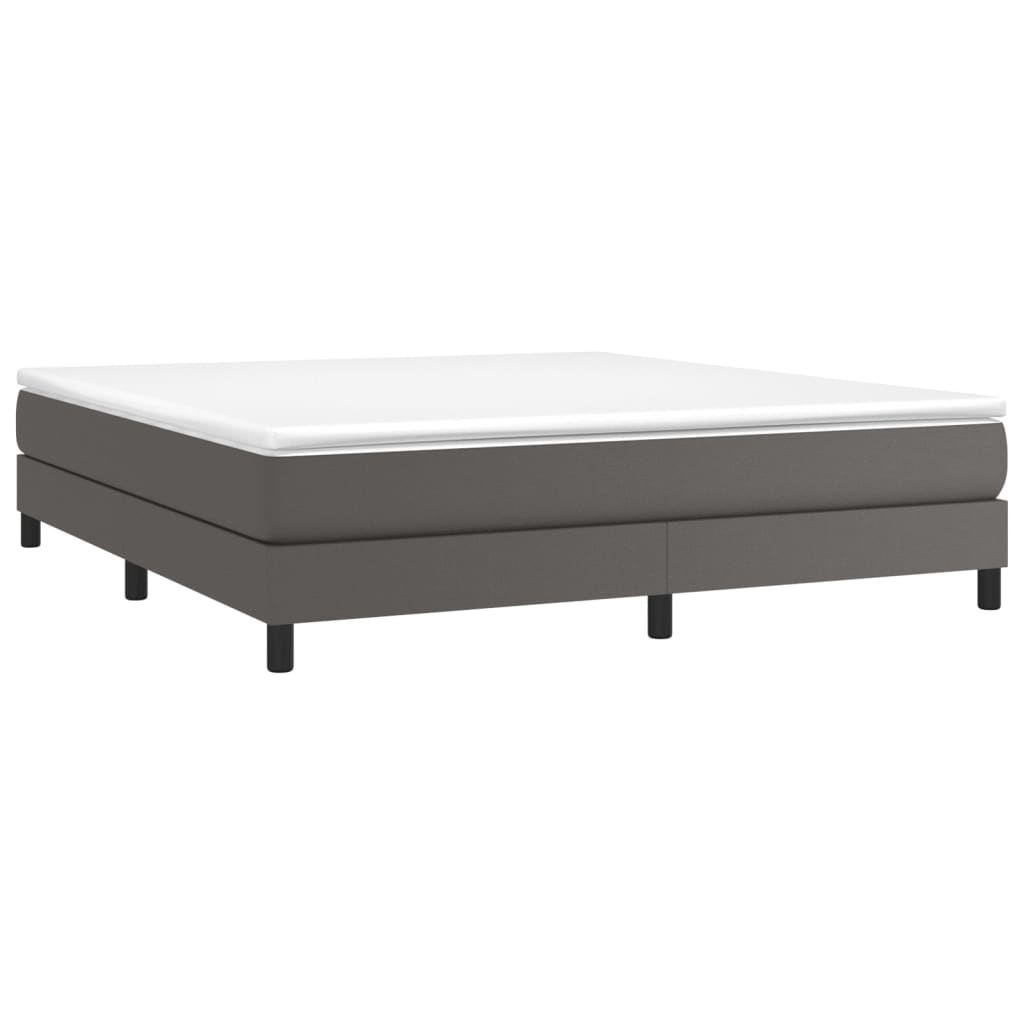 Struttura Letto a Rete a Molle Grigio 180x200 cm in Similpelle | homemem39