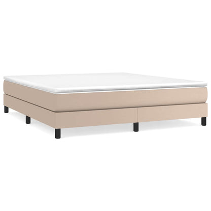 Struttura Letto a Rete a Molle Cappuccino 180x200 cm Similpelle