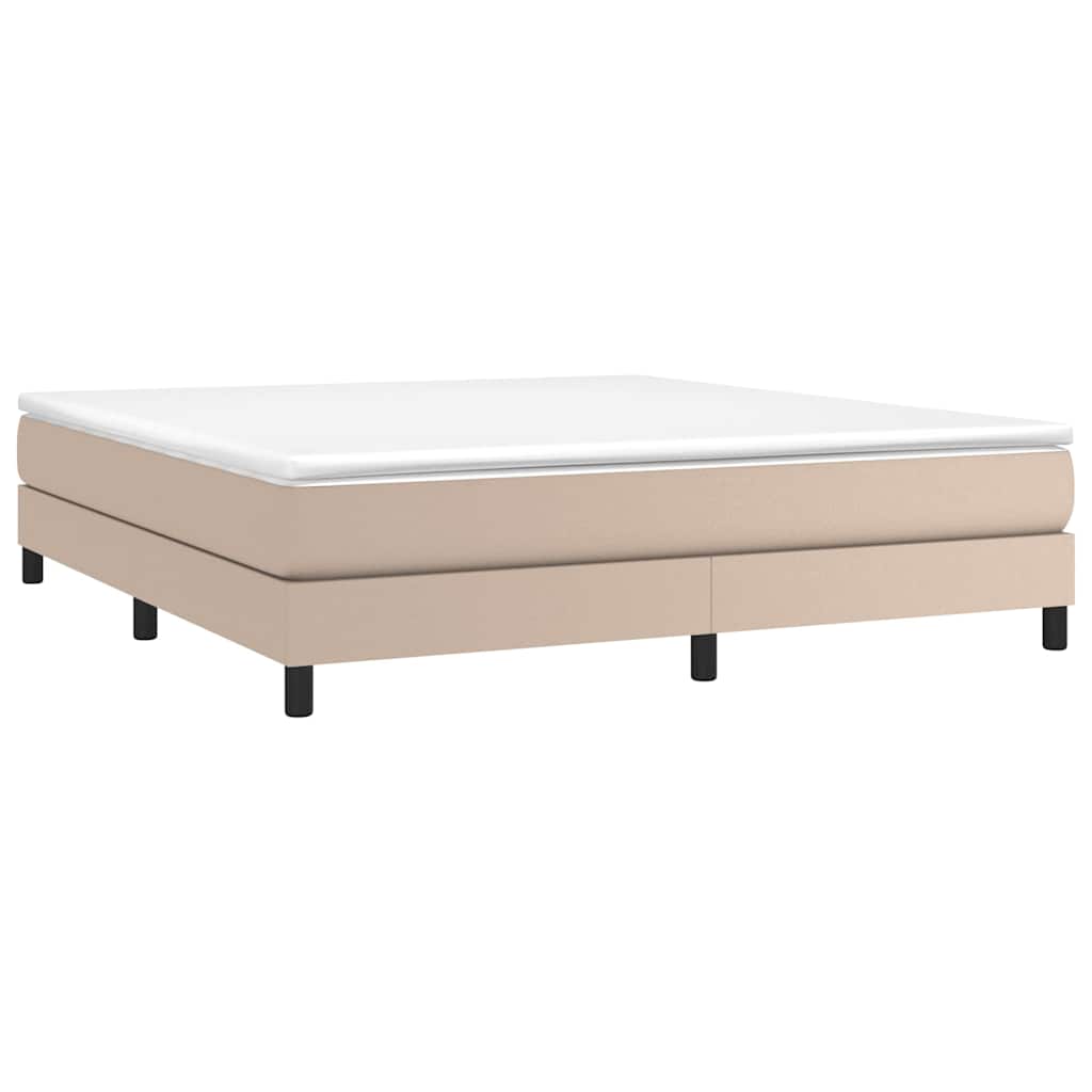 Struttura Letto a Rete a Molle Cappuccino 180x200 cm Similpelle