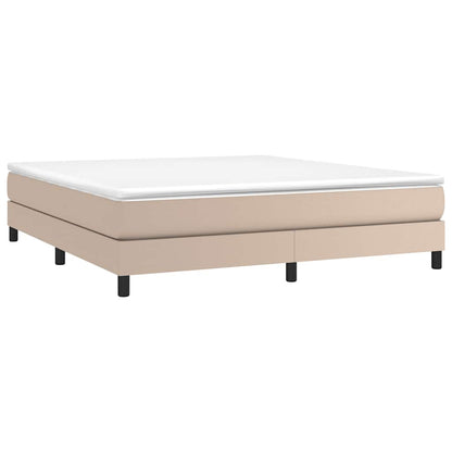 Struttura Letto a Rete a Molle Cappuccino 180x200 cm Similpelle