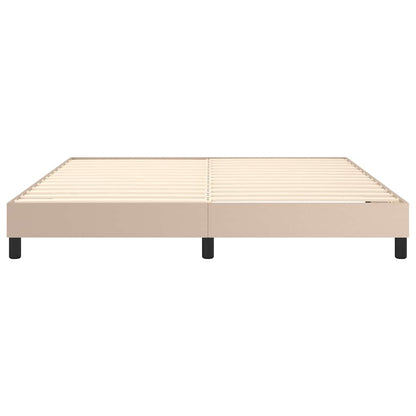 Struttura Letto a Rete a Molle Cappuccino 180x200 cm Similpelle