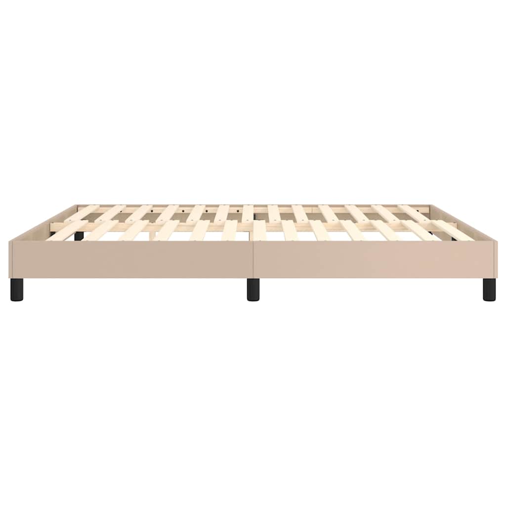 Struttura Letto a Rete a Molle Cappuccino 180x200 cm Similpelle