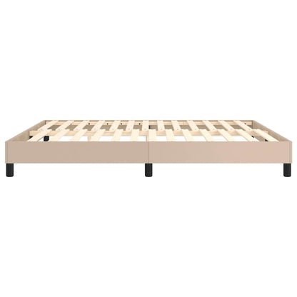 Struttura Letto a Rete a Molle Cappuccino 180x200 cm Similpelle
