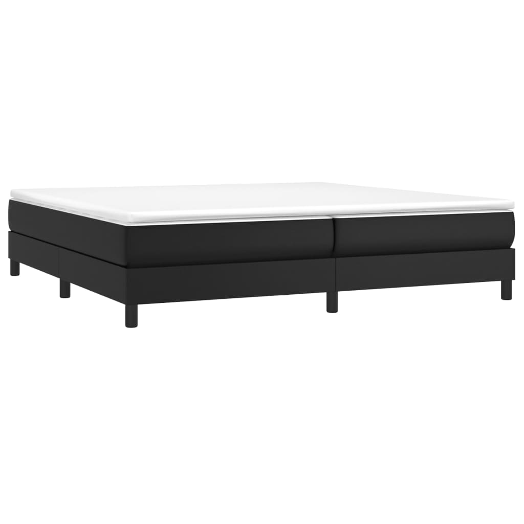 Struttura Letto a Rete a Molle Nero 200x200 cm in Similpelle | homemem39