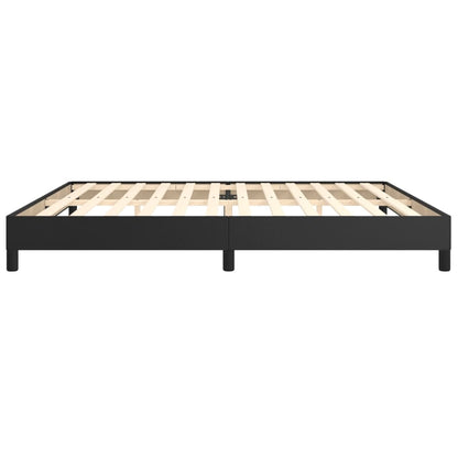Struttura Letto a Rete a Molle Nero 200x200 cm in Similpelle | homemem39