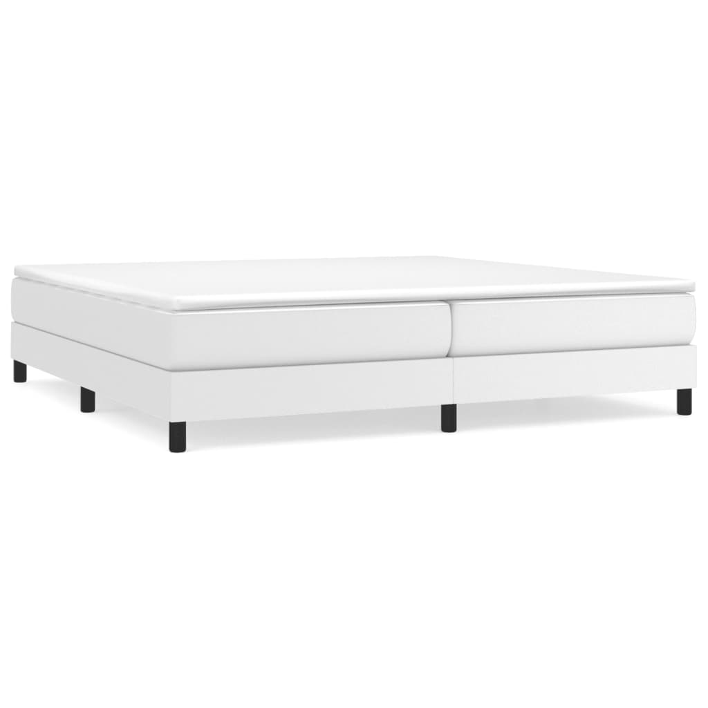 Struttura Letto a Rete a Molle Bianco 200x200 cm in Similpelle | homemem39