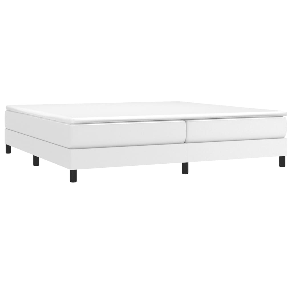 Struttura Letto a Rete a Molle Bianco 200x200 cm in Similpelle | homemem39