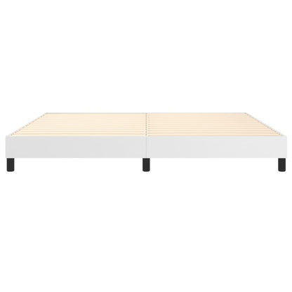 Struttura Letto a Rete a Molle Bianco 200x200 cm in Similpelle | homemem39