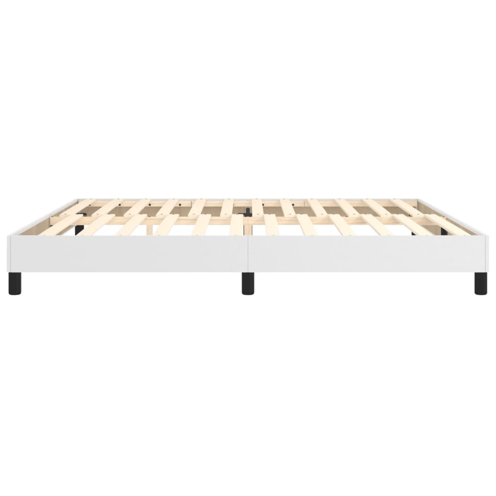 Struttura Letto a Rete a Molle Bianco 200x200 cm in Similpelle | homemem39