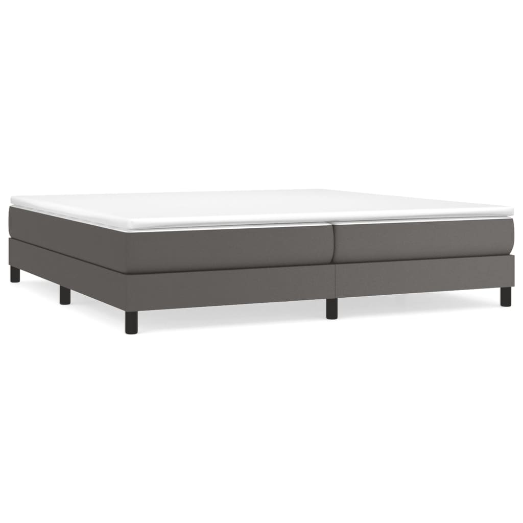 Struttura Letto a Rete a Molle Grigio 200x200 cm in Similpelle | homemem39