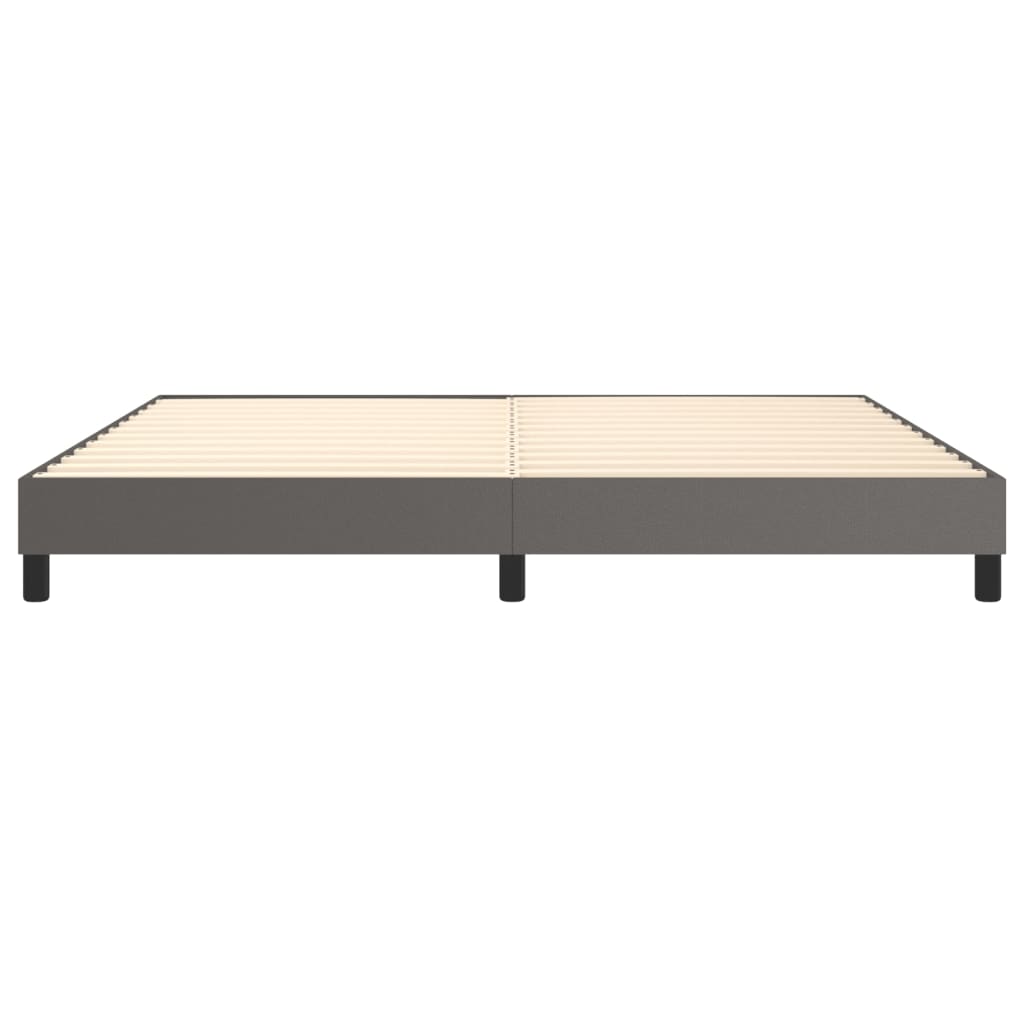 Struttura Letto a Rete a Molle Grigio 200x200 cm in Similpelle | homemem39