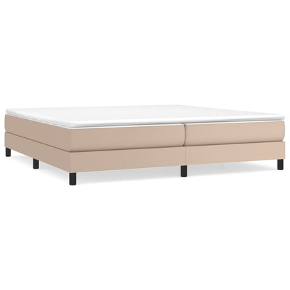 Struttura Letto a Rete a Molle Cappuccino 200x200 cm in Similpelle | homemem39