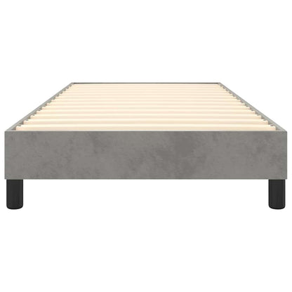 Struttura Letto a Rete a Molle Grigio Chiaro 80x200 cm Velluto