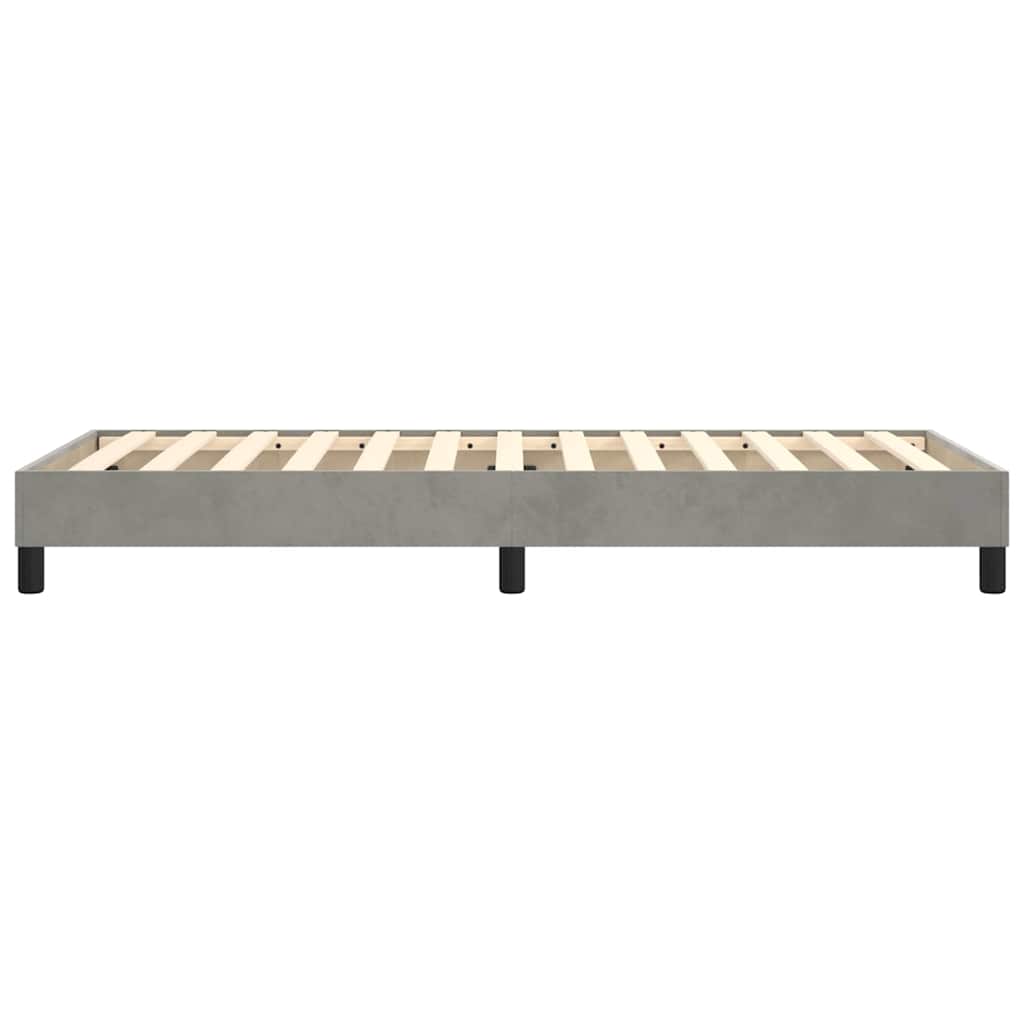 Struttura Letto a Rete a Molle Grigio Chiaro 80x200 cm Velluto