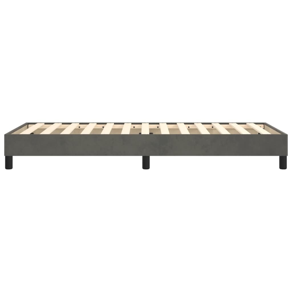 Struttura Letto a Rete a Molle Grigio Scuro 80x200 cm Velluto | homemem39