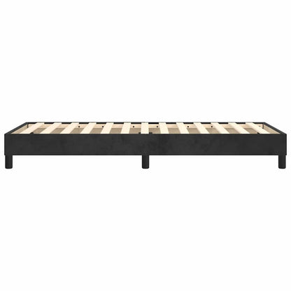 Struttura Letto a Rete a Molle Nero 80x200 cm in Velluto | homemem39