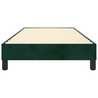 Struttura Letto a Rete a Molle Verde Scuro 80x200 cm in Velluto | homemem39