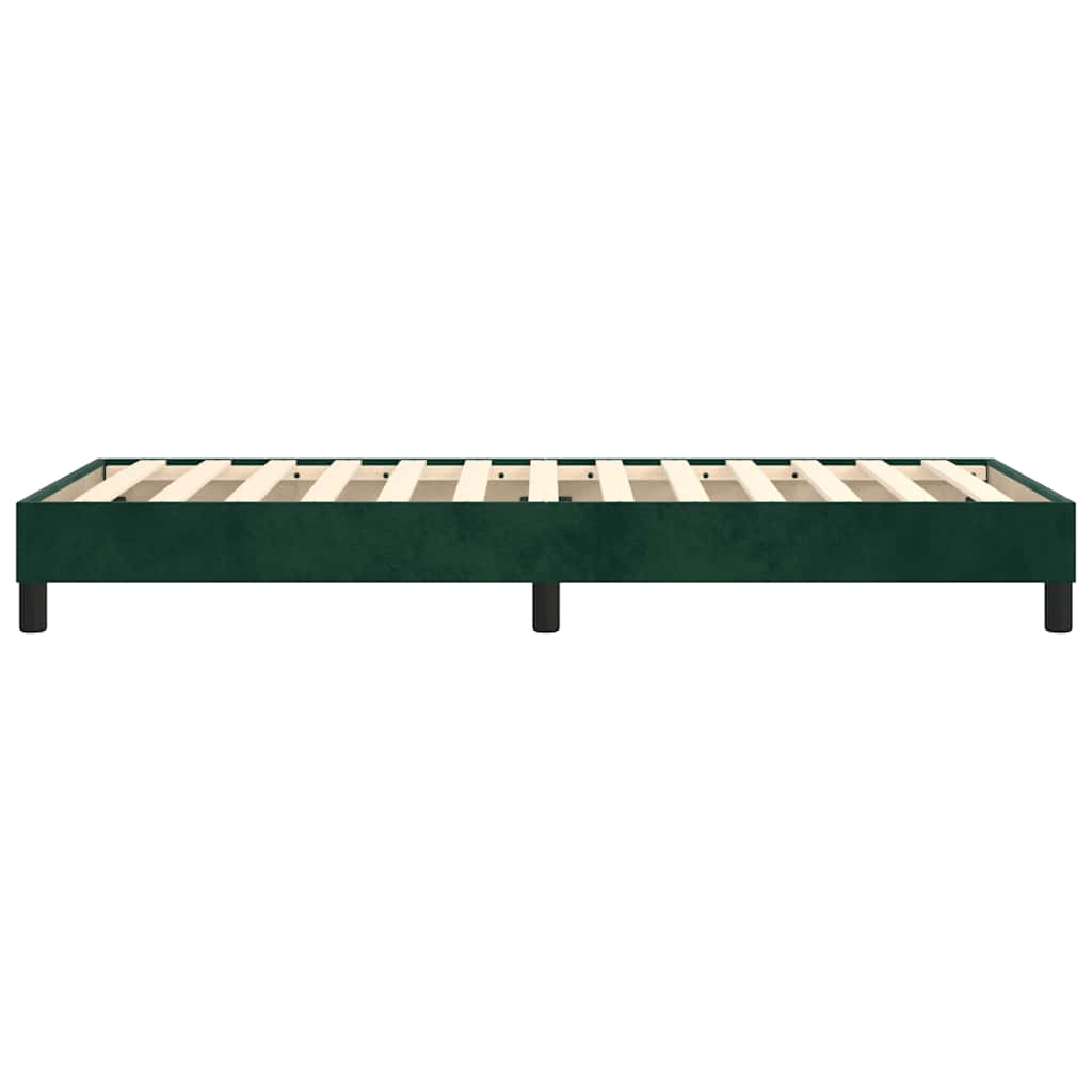 Struttura Letto a Rete a Molle Verde Scuro 80x200 cm in Velluto | homemem39