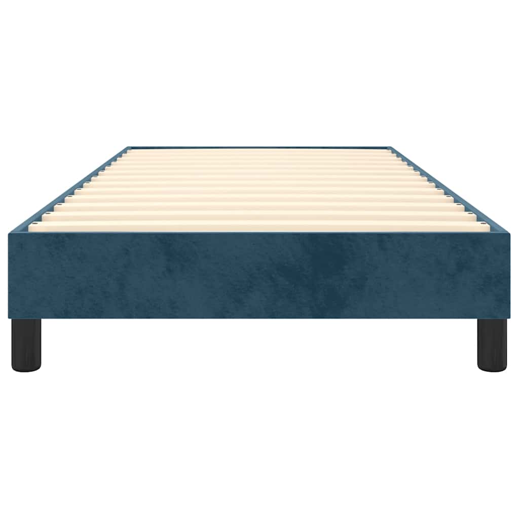 Struttura Letto a Rete a Molle Blu Scuro 80x200 cm in Velluto | homemem39