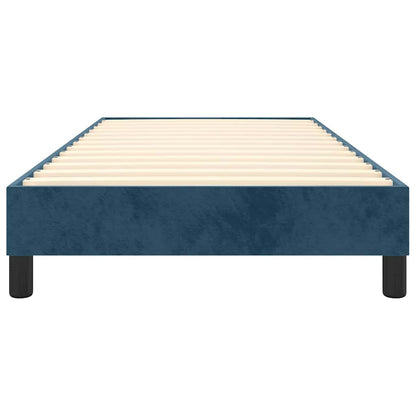 Struttura Letto a Rete a Molle Blu Scuro 80x200 cm in Velluto