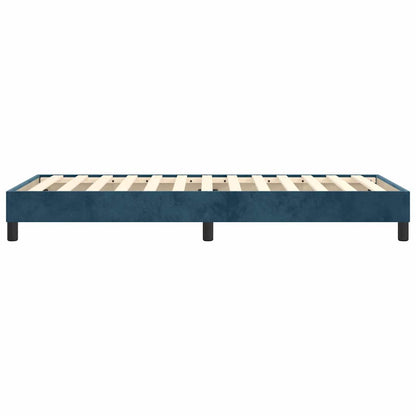 Struttura Letto a Rete a Molle Blu Scuro 80x200 cm in Velluto | homemem39