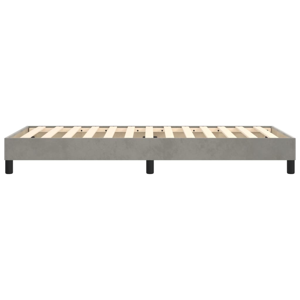 Struttura Letto a Rete a Molle Grigio Chiaro 90x190 cm Velluto | homemem39