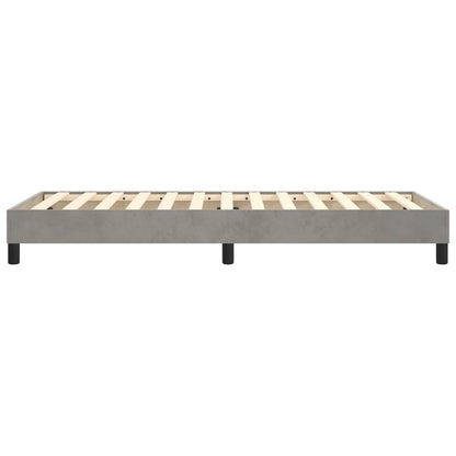 Struttura Letto a Rete a Molle Grigio Chiaro 90x190 cm Velluto | homemem39