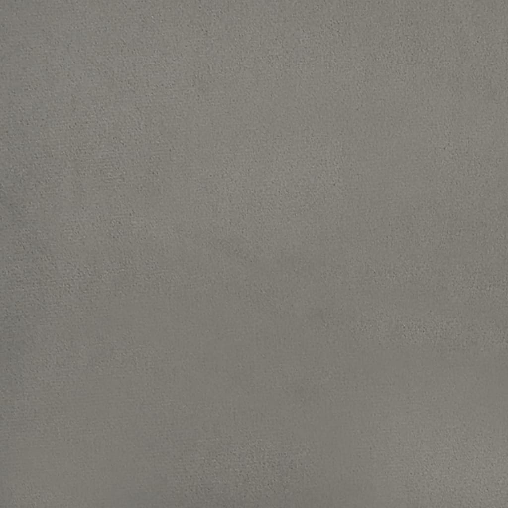 Struttura Letto a Rete a Molle Grigio Chiaro 90x190 cm Velluto | homemem39