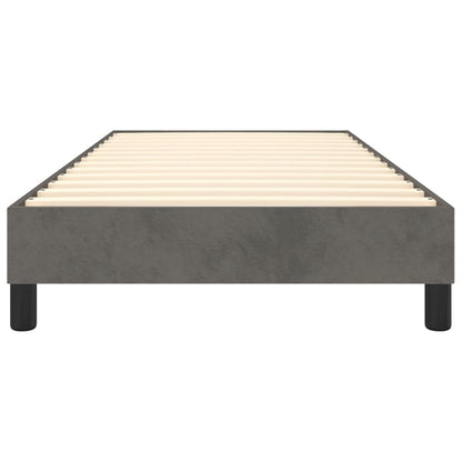 Struttura Letto a Rete a Molle Grigio Scuro 90x190 cm Velluto | homemem39
