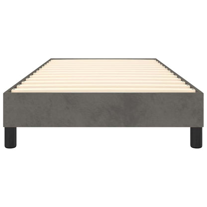 Struttura Letto a Rete a Molle Grigio Scuro 90x190 cm Velluto