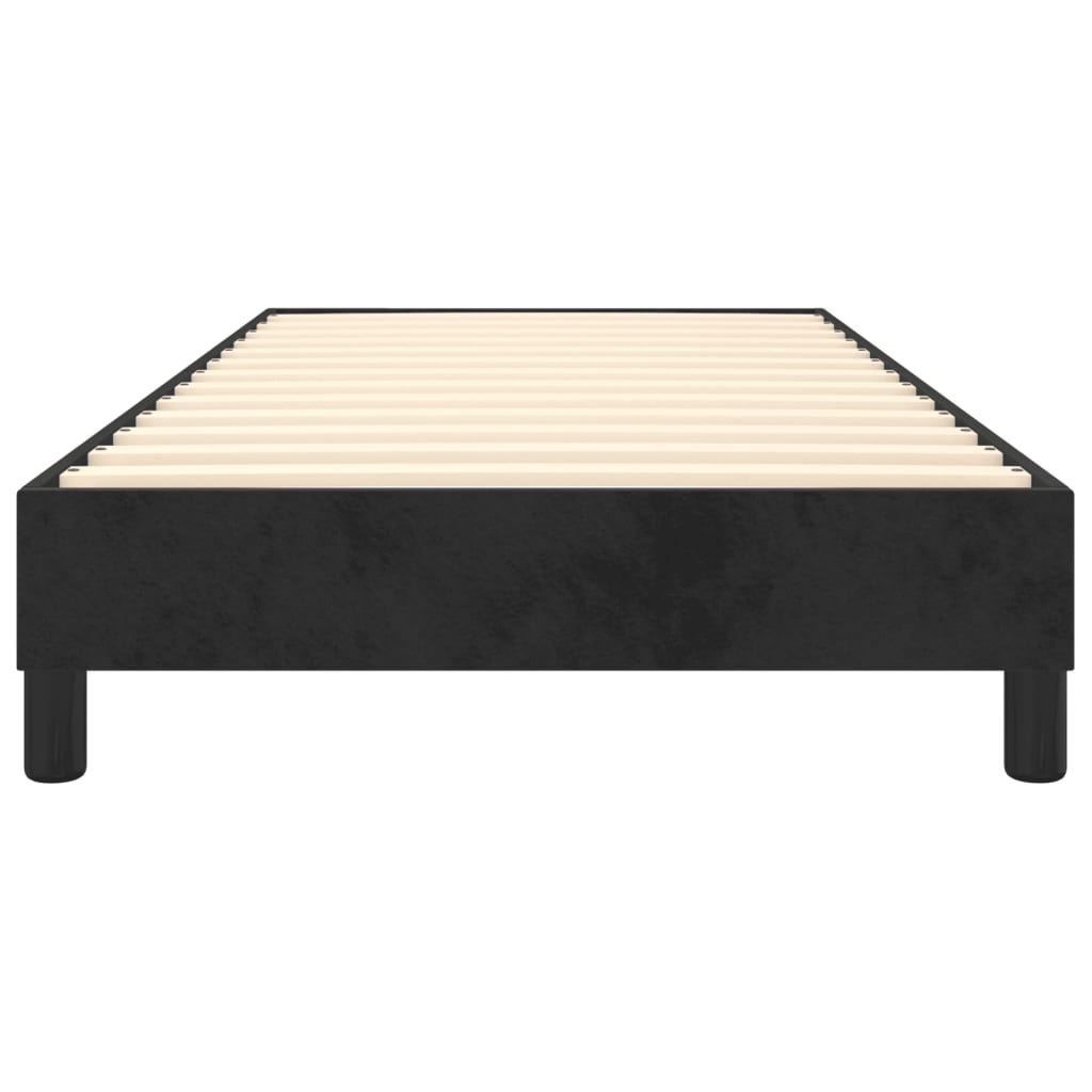Struttura Letto a Rete a Molle Nero 90x190 cm in Velluto | homemem39