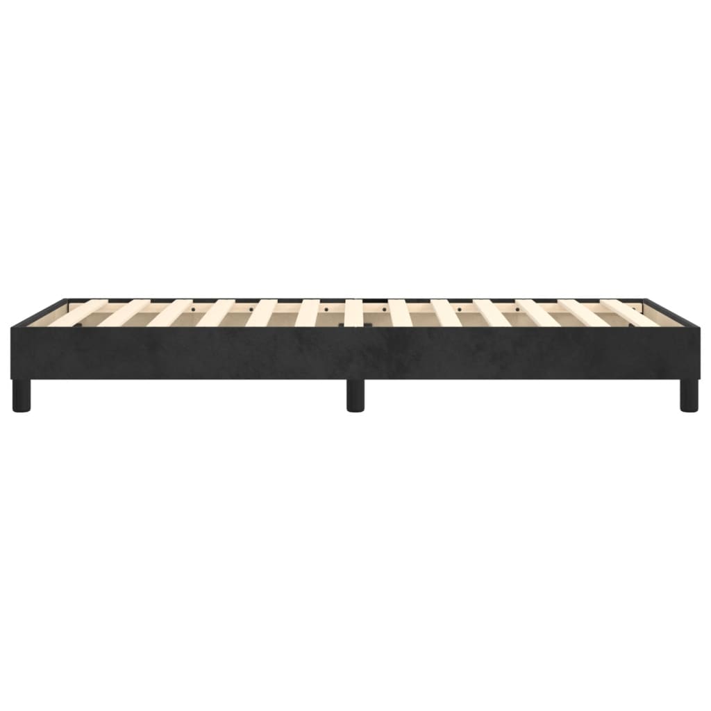 Struttura Letto a Rete a Molle Nero 90x190 cm in Velluto | homemem39