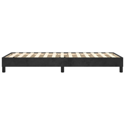 Struttura Letto a Rete a Molle Nero 90x190 cm in Velluto | homemem39