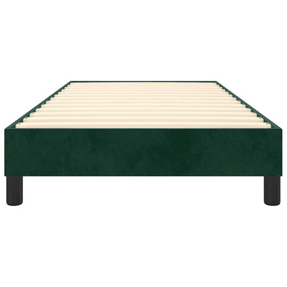 Struttura Letto a Rete a Molle Verde Scuro 90x190 cm in Velluto | homemem39